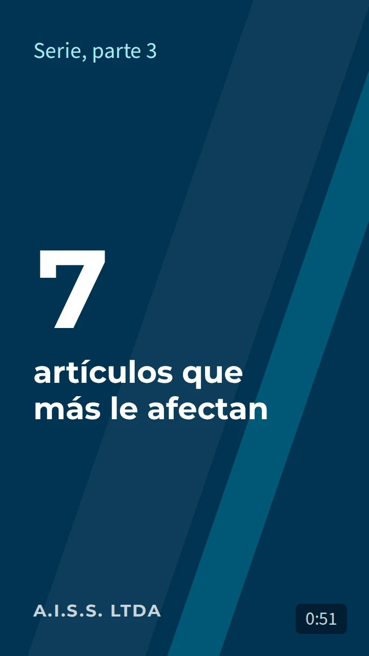 Los 7 artículos que más le pueden afectar